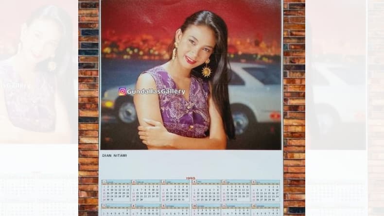 5 Potret Artis Lawas Model Kalender Jadul, Cantiknya Kebangetan!