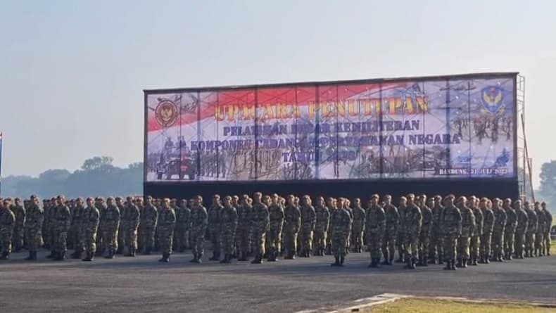 500 Personel Komcad TNI AU 2023 Dilantik di Lanud Sulaiman Bandung