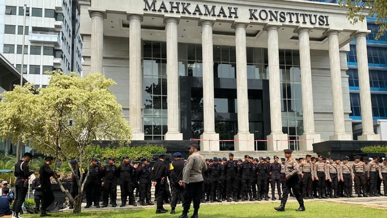 Kondisi Terkini Gedung MK dan Sekitarnya Jelang Putusan MKMK