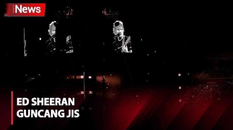 Serunya Konser Ed Sheeran di JIS, Ajak Penonton Berdendang