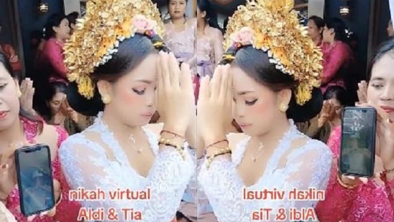 Viral Video Nikah Online Lewat HP, Netizen: Sebagai Orang Bali, Ini Sangat Aneh