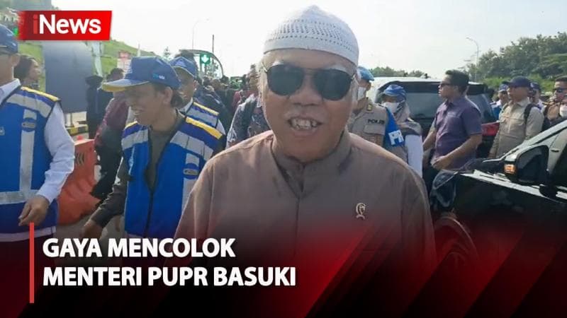 Gaya Menteri PUPR Basuki Curi Perhatian, Berpeci dan Kenakan Baju Koko saat Buka One Way di Semarang