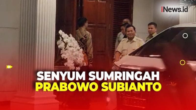 Senyum Sumringah Prabowo Subianto Usai Menang Sengketa Pilpres 2024