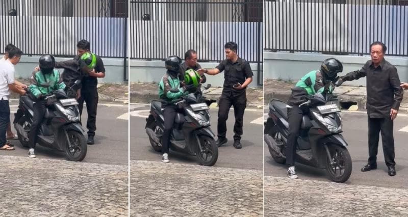 Viral Mantan Gubernur DKI Sutiyoso Naik Ojek Online, Driver Auto Cium Tangan Viral Mantan Gubernur DKI Sutiyoso Naik Ojek Online, Driver Auto Cium Tangan