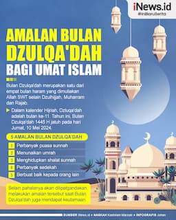 Infografis 5 Amalan Bulan Dzulqa'dah bagi Umat Islam