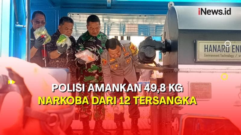 Dalam 5 Bulan, Polisi Amankan 49,8 Kg Narkoba dari 12 Tersangka 