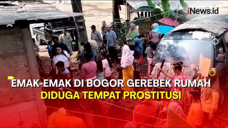 Diduga Jadi Tempat Prostisui, Sebuah Rumah di Bogor Digerebek Emak-Emak 