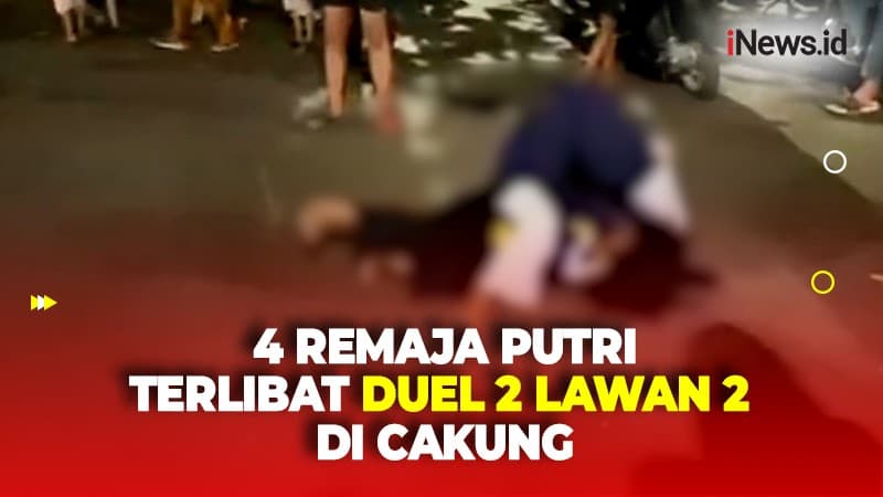 4 Remaja Putri Terlibat Duel Jalanan 2 Lawan 2 di Cakung Disaksikan Puluhan Orang