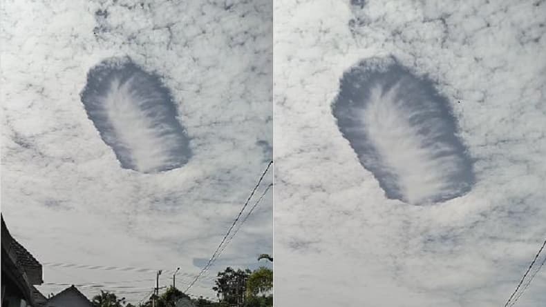 Viral Fenomena Awan Berlubang di Langit Jember, Netizen Kaitkan dengan HAARP