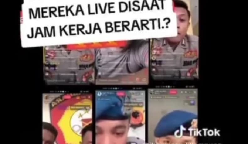 Viral Sejumlah Polisi Live Tiktok saat Jam Kerja, Komentar Netizen Menohok Viral Sejumlah Polisi Live Tiktok saat Jam Kerja, Komentar Netizen Menohok