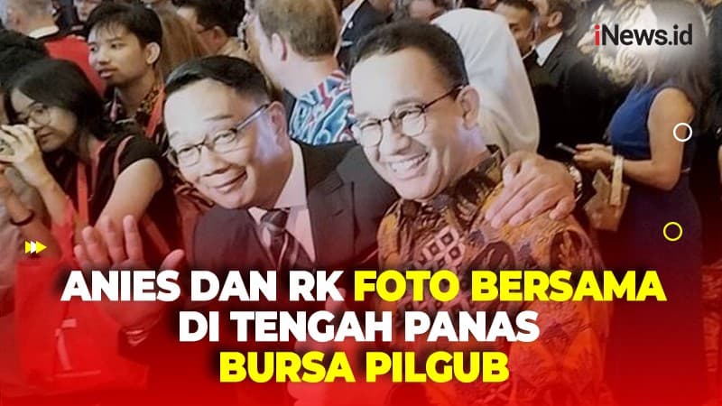 Di Tengah Panas Bursa Bacagub Jakarta, Anies Baswedan Foto Bareng Ridwan Kamil