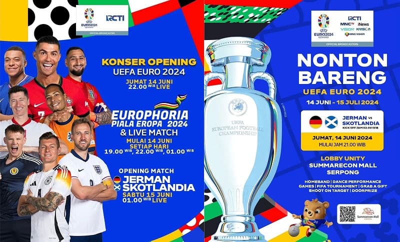 Rasakan EUROPHORIA! Konser Meriah Jelang Opening Ceremony EURO 2024, hanya di RCTI Rasakan EUROPHORIA! Konser Meriah Jelang Opening Ceremony EURO 2024, hanya di RCTI