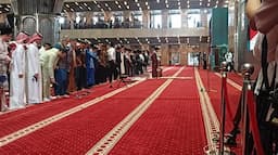 Wapres Ma'ruf Amin Salat Idul Adha di Masjid Istiqlal, Didampingi Istri