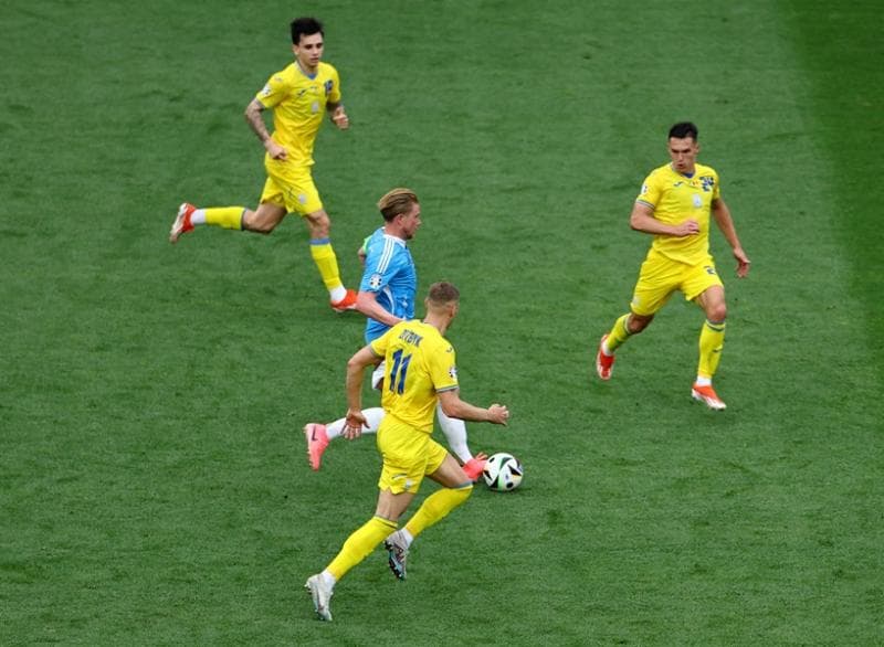 Hasil Euro 2024: Sengit! Duel Ukraina Vs Belgia Masih Tanpa Gol di Babak Pertama