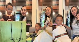 Anak Rachel Vennya Unboxing Kado Gucci dari Teman, Netizen: Buna Bingung Balikinnya