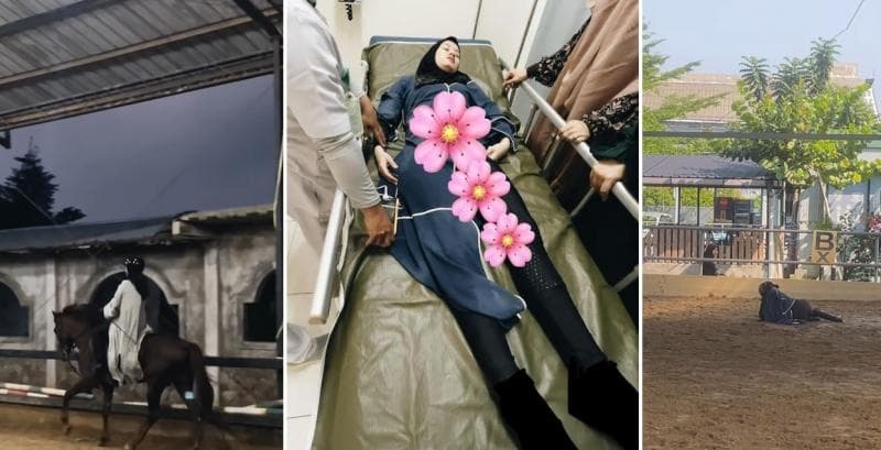 Dinda Hauw Dilarikan ke Rumah Sakit Jatuh saat Berkuda