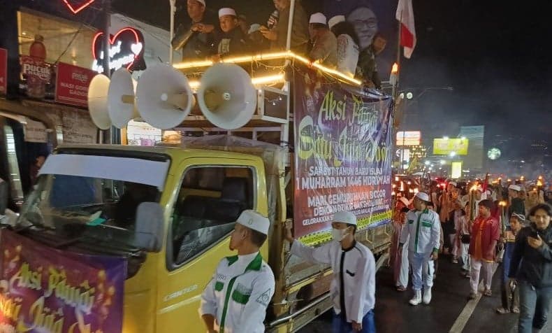 Semarak Tahun Baru Hijriah, Warga Cinangka Depok hingga Puncak Bogor Gelar Pawai 