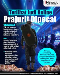 Infografis TNI Tegaskan Prajurit akan Dipecat jika Terlibat Judi Online