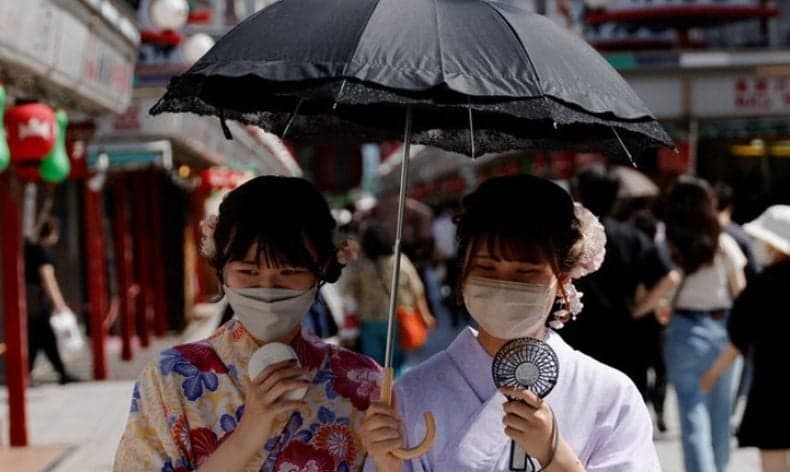 Jepang Dilanda Suhu Panas Ekstrem, Nyaris 40 Derajat Celsius