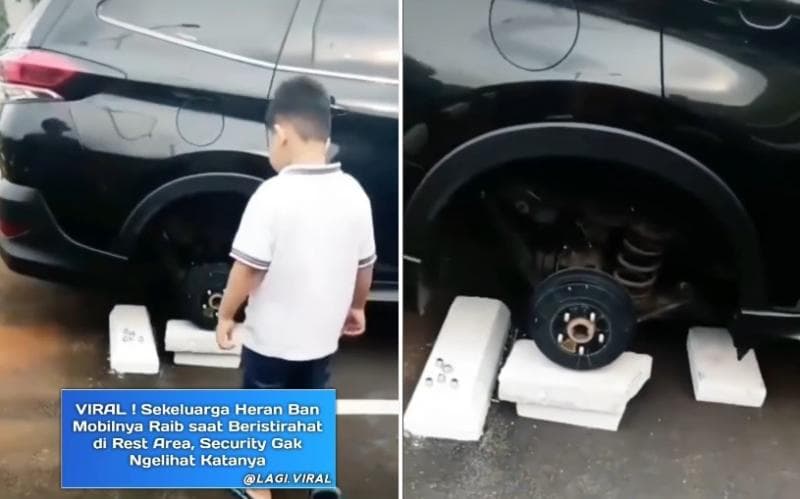 Viral Ban Mobil Dicuri saat Parkir di Rest Area, Pemilik Heran Padahal di Tempat Terbuka