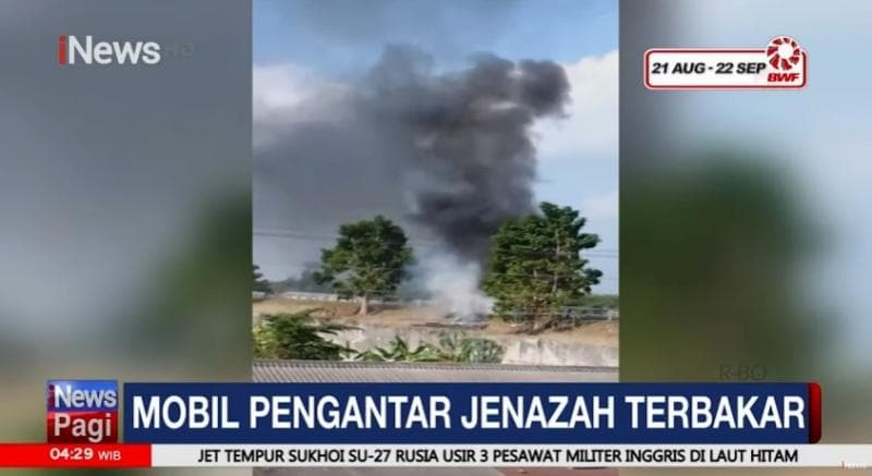 Mobil Pengantar Jenazah Terbakar di Tol Boyolali, Diduga Akibat Korsleting Listrik 