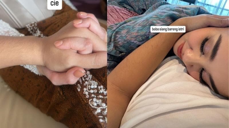 Sah Jadi Suami Istri, Thariq Halilintar Pamer Foto Bucin ke Aaliyah: Bobo Siang Bareng