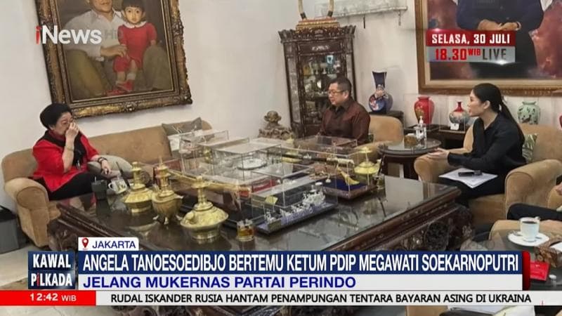 Angela Tanoesoedibjo Bertemu Ketum PDIP Megawati Soekarnoputri