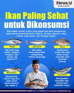 Infografis Deretan Ikan Paling Sehat untuk Dikonsumsi
