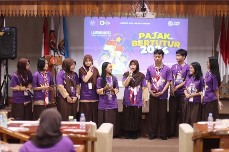 Siswa di 13 Sekolah Jakarta Barat Bertutur soal Pajak, Ini Keseruannya