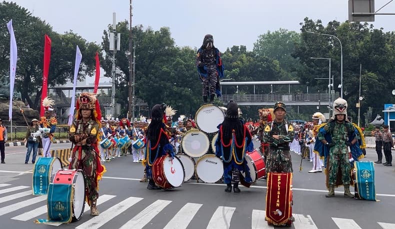 Gladi Resik Kirab Bendera Merah Putih dan Teks Proklamasi jelang 17 Agustus 