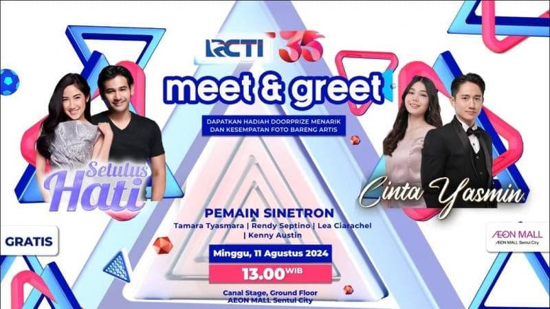 Pemain Cinta Yasmin dan Setulus Hati Siap Menyapa Masyarakat Sentul di Meet & Greet Sinetron RCTI