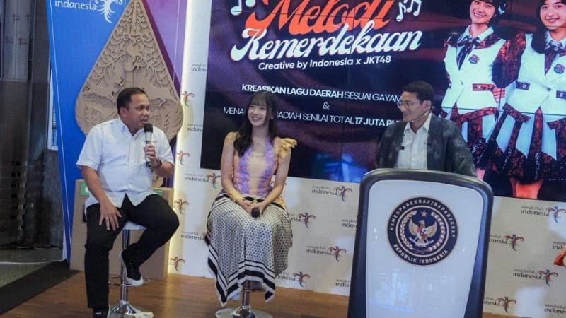 Kemenparekraf Ajak JKT48 Meriahkan HUT RI di Acara Melodi Kemerdekaan 2024