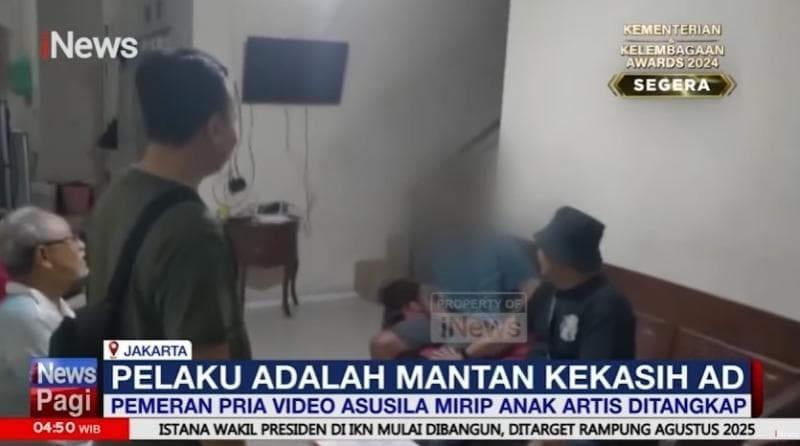 Pemeran Pria Video Asusila Mirip Anak Artis Ditangkap