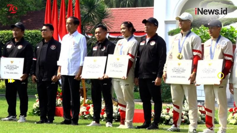 Momen Presiden Jokowi Berikan Bonus ke Atlet Olimpiade Paris 2024