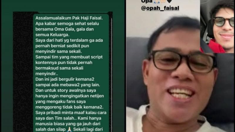 Permohonan Maaf Atta Halilintar ke Haji Faisal usai Ungkit Masa Lalu Vanessa dan Bibi