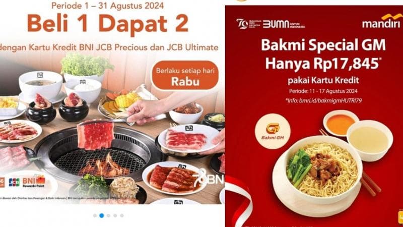 Rayakan HUT Ke-79 RI, Asyik Berburu Promo Makanan dan Minuman Mulai Rp17.000