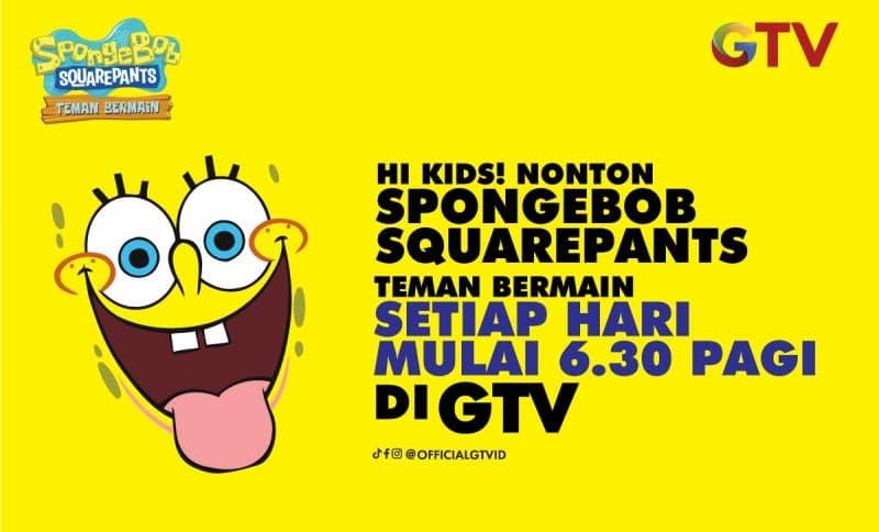 Bangun Pagi Jadi Lebih Seru Bareng si Kuning SpongeBob Rajin Bikin Ketawa di GTV