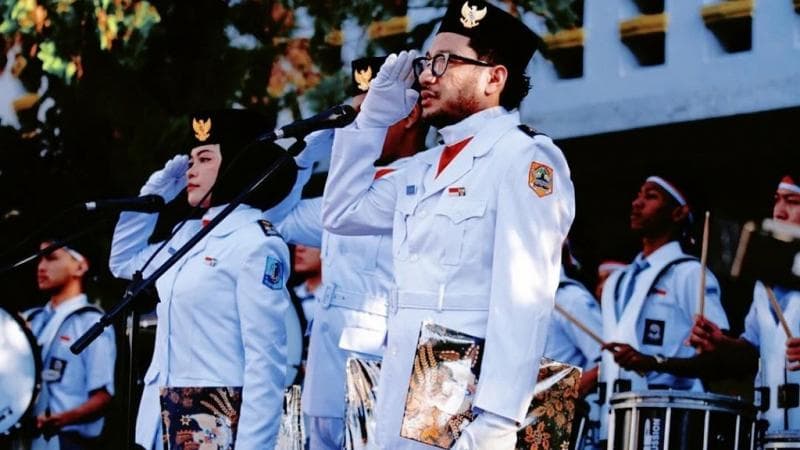 Viral Kunto Aji Jadi Petugas Upacara Bendera HUT Ke-79 RI di Sekolah SMA Negeri