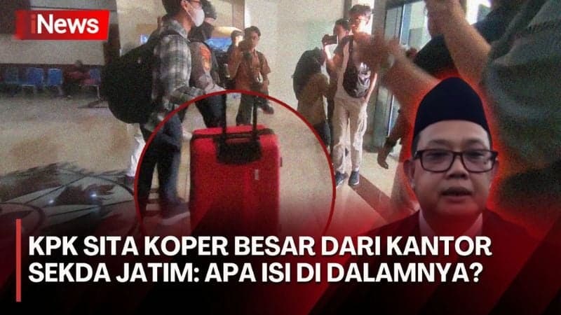 KPK Geledah Kantor Biro Kesra Pemprov Jatim, Temuan Koper Merah Jadi Sorotan