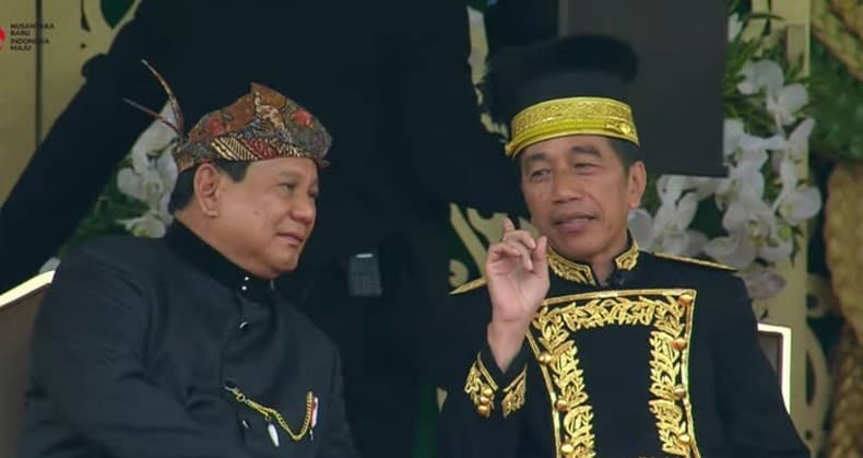 Prabowo Kenakan Baju Adat Betawi saat Dampingi Jokowi Upacara 17 Agustus di IKN