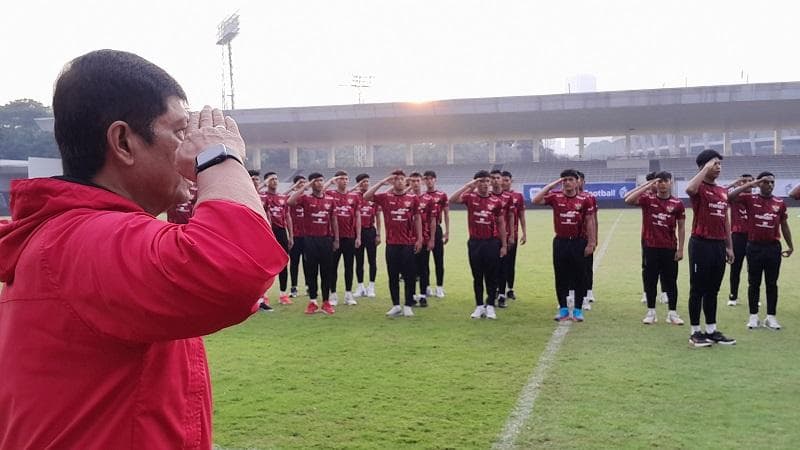 HUT RI Ke-79 , Timnas Indonesia U-20 Gelar Upacara di Stadion Madya