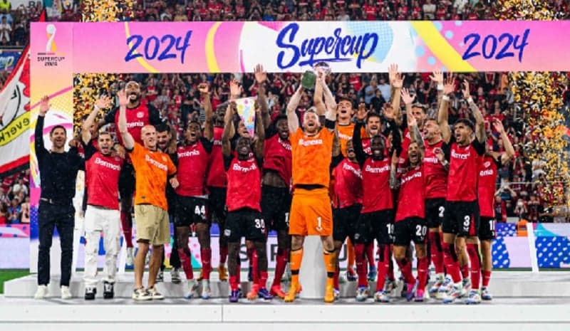 Bayer Leverkusen Juara Piala Super Jerman, Xabi Alonso Raih 3 Trofi dalam 5 Bulan Bayer Leverkusen Juara Piala Super Jerman, Xabi Alonso Raih 3 Trofi dalam 5 Bulan