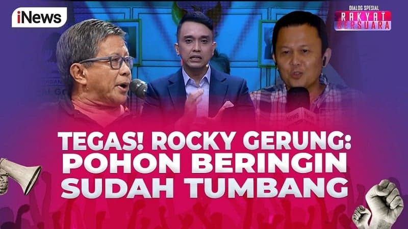 Rocky Gerung: Pohon Beringin Sudah Tumbang, Mau Jadi Kursi atau Kayu Bakar