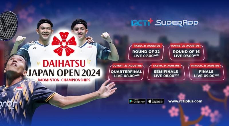 Saksikan Aksi Pebulu Tangkis Indonesia di Japan Open 2024, Live Streaming RCTI+