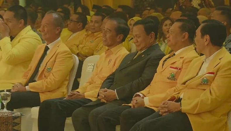 Bahlil Pangling Lihat Jokowi Pakai Kemeja Kuning di Munas Golkar: Saya Kira Kader Baru