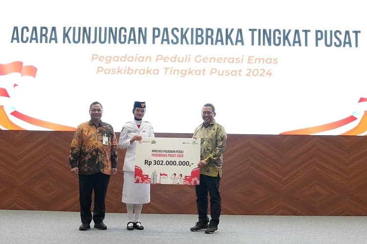 Peduli Generasi Emas, Pegadaian Berikan Apresiasi untuk Paskibraka 2024