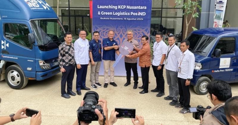 Mobil Listrik Mitsubishi L100 EV dan Fuso eCanter Jadi Kendaraan PT Pos di IKN