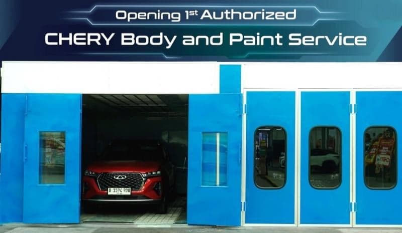 Ekspansi, Chery Bangun Dealer dengan Fasilitas Body and Painting Pertama di Indonesia