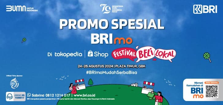 BRI Ajak Pengguna Belanja di Festival Beli Lokal 2024, Diskon hingga 30 Persen!