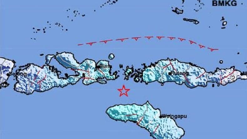 Update Gempa Dangkal M5,3 Guncang Tambolaka NTT, Terasa hingga Flores dan NTB